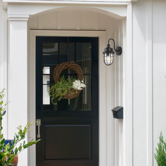 PAROL: Exterior Cylinder Glass with Cage Wall Lights IP44