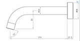 PAVIA Curve Spout - Matte Black