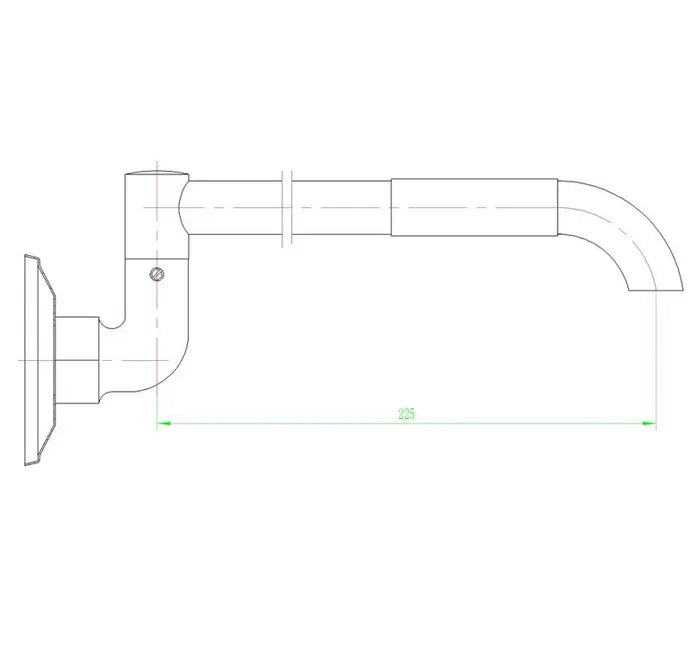 PAVIA Laundry Spout 225mm