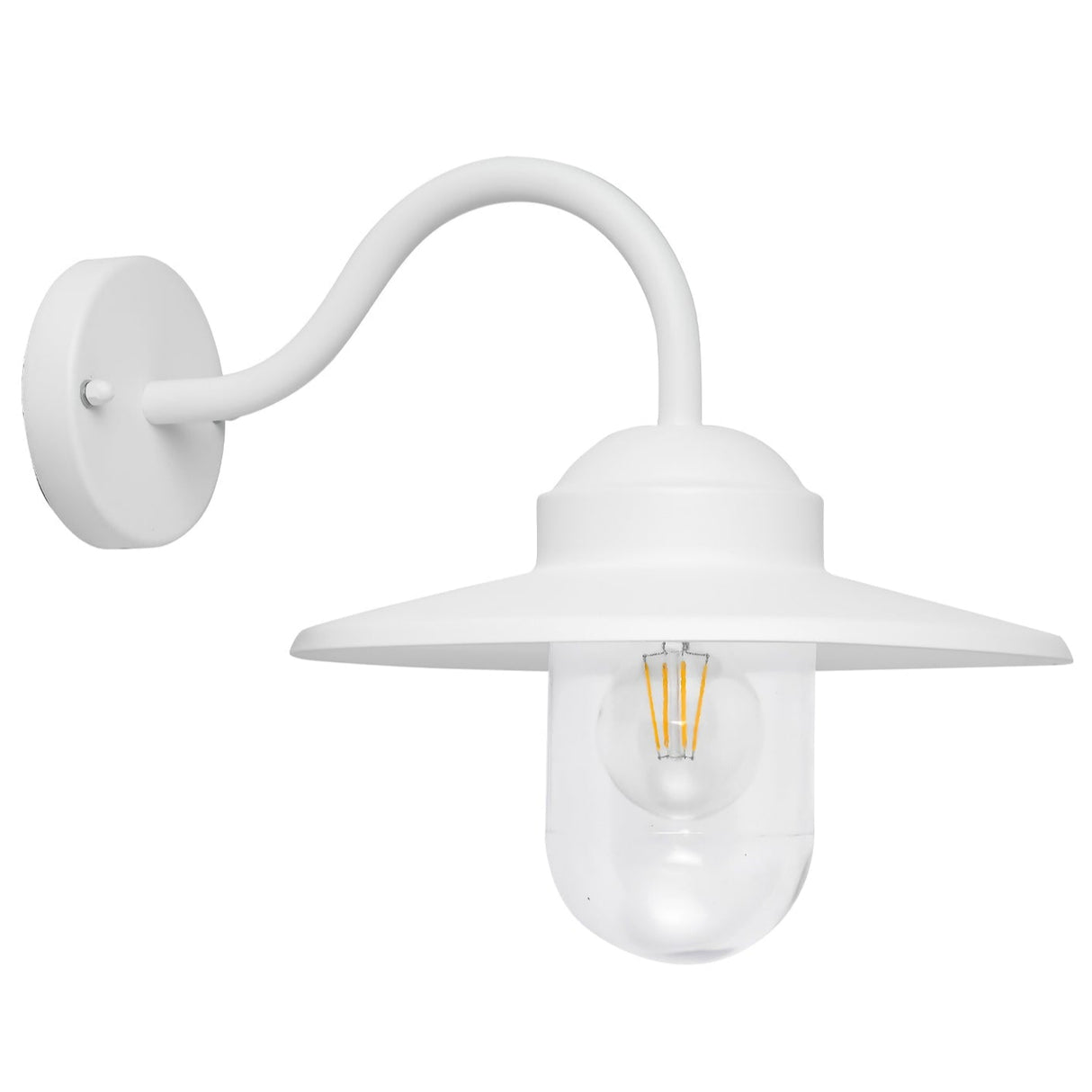 PAYONG: Exterior Sun Hat Shape with Clear Glass Wall Lights IP44