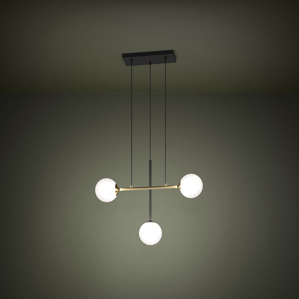 PAZ Pendant Light 3x40W - Brushed Brass