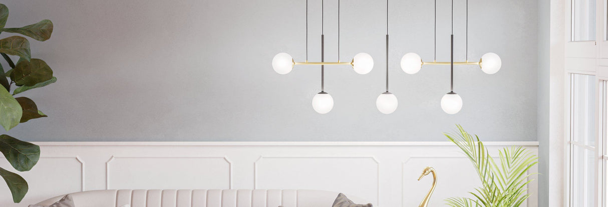 PAZ Pendant Light 7x40W - Brushed Brass