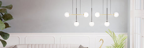 PAZ Pendant Light 7x40W - Brushed Brass