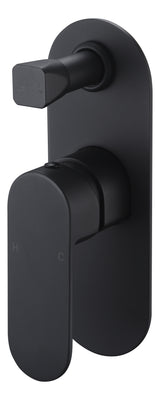 Cora Diverter Wall Mixer - Matte Black