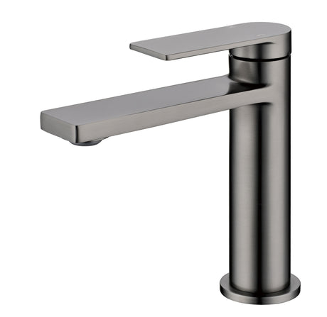Ruki Basin Mixer - Brushed Gun Metal