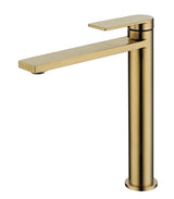 Ruki High Rise Basin Mixer - Brushed Gold