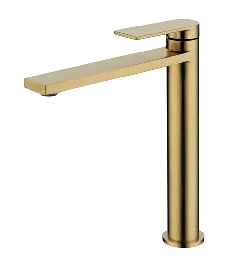 Ruki High Rise Basin Mixer - Brushed Gold
