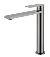 Ruki High Rise Basin Mixer - Brushed Gun Metal