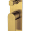 Ruki Wall Mixer with Diverter - Brushed Gold