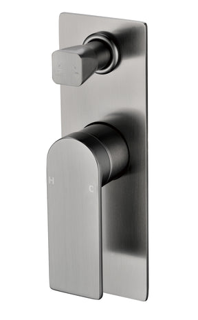 Ruki Wall Mixer with Diverter - Chrome