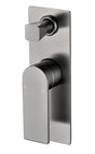 Ruki Wall Mixer with Diverter - Chrome