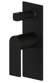 Ruki Wall Mixer with Diverter - Matte Black