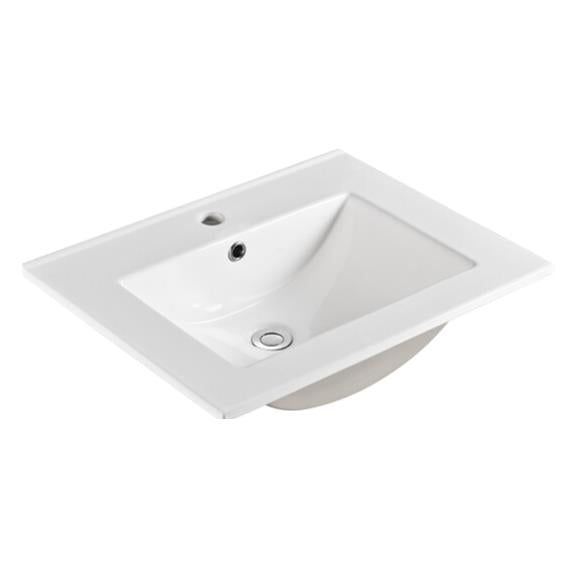 ACACIA SHAKER Matte White PVC Wall Hung Vanity 600