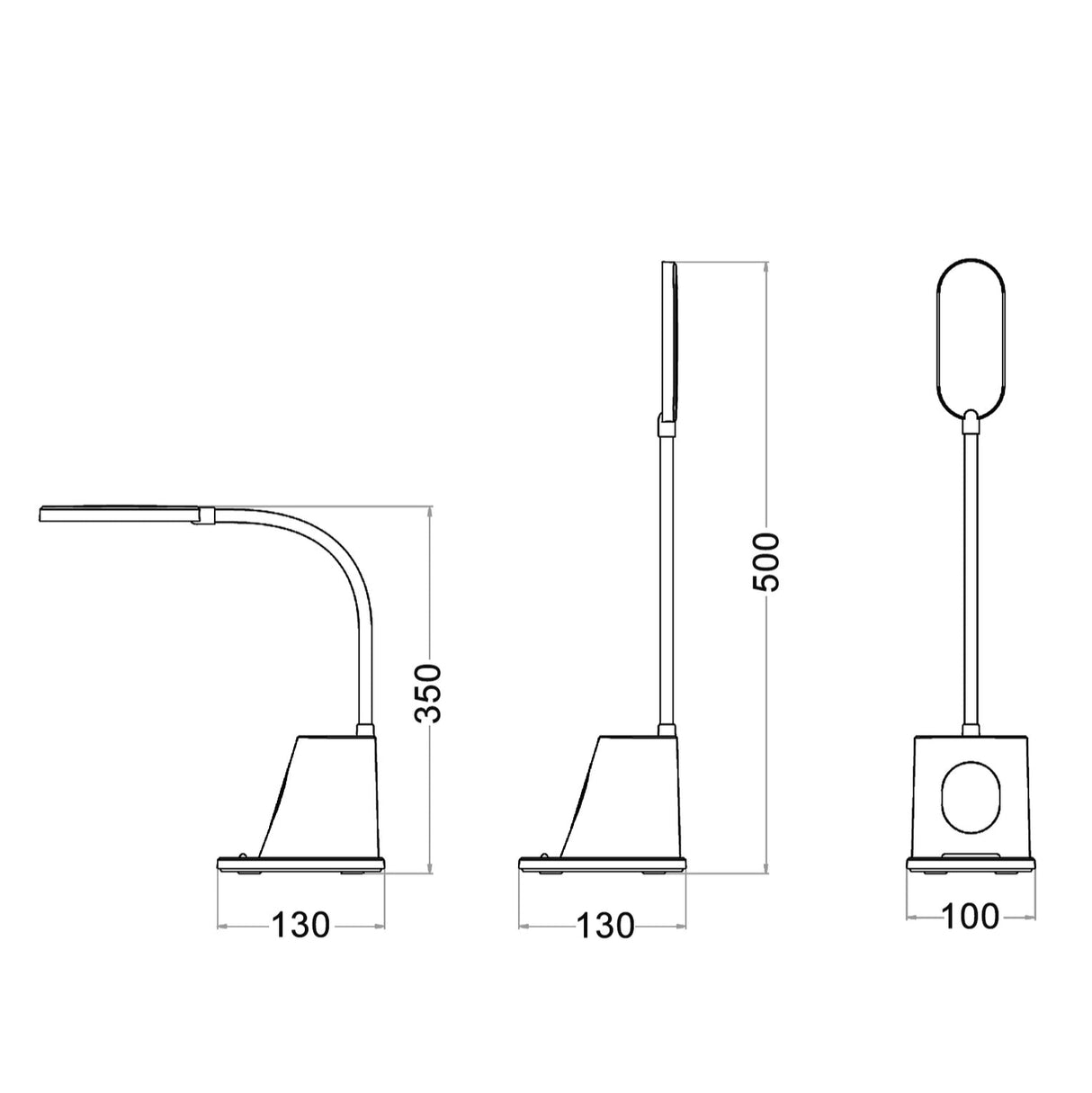 PENMATE: LED Rechargeable Portable Functional Touch Table Lamp