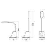 PENMATE: LED Rechargeable Portable Functional Touch Table Lamp