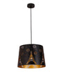 PENSHADE: Interior Slanted with Eiffel Tower Pattern Laser Cut Pendant Lights (Black/ White)