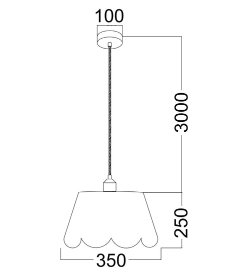 PENSHADE: Interior Slanted with Flower Pattern Laser Cut Pendant Lights