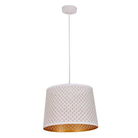 PENSHADE: Interior Slanted with Geometry Pattern Laser Cut Pendant Lights (Black/ White)