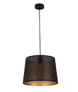 PENSHADE: Interior Slanted with Geometry Pattern Laser Cut Pendant Lights (Black/ White)