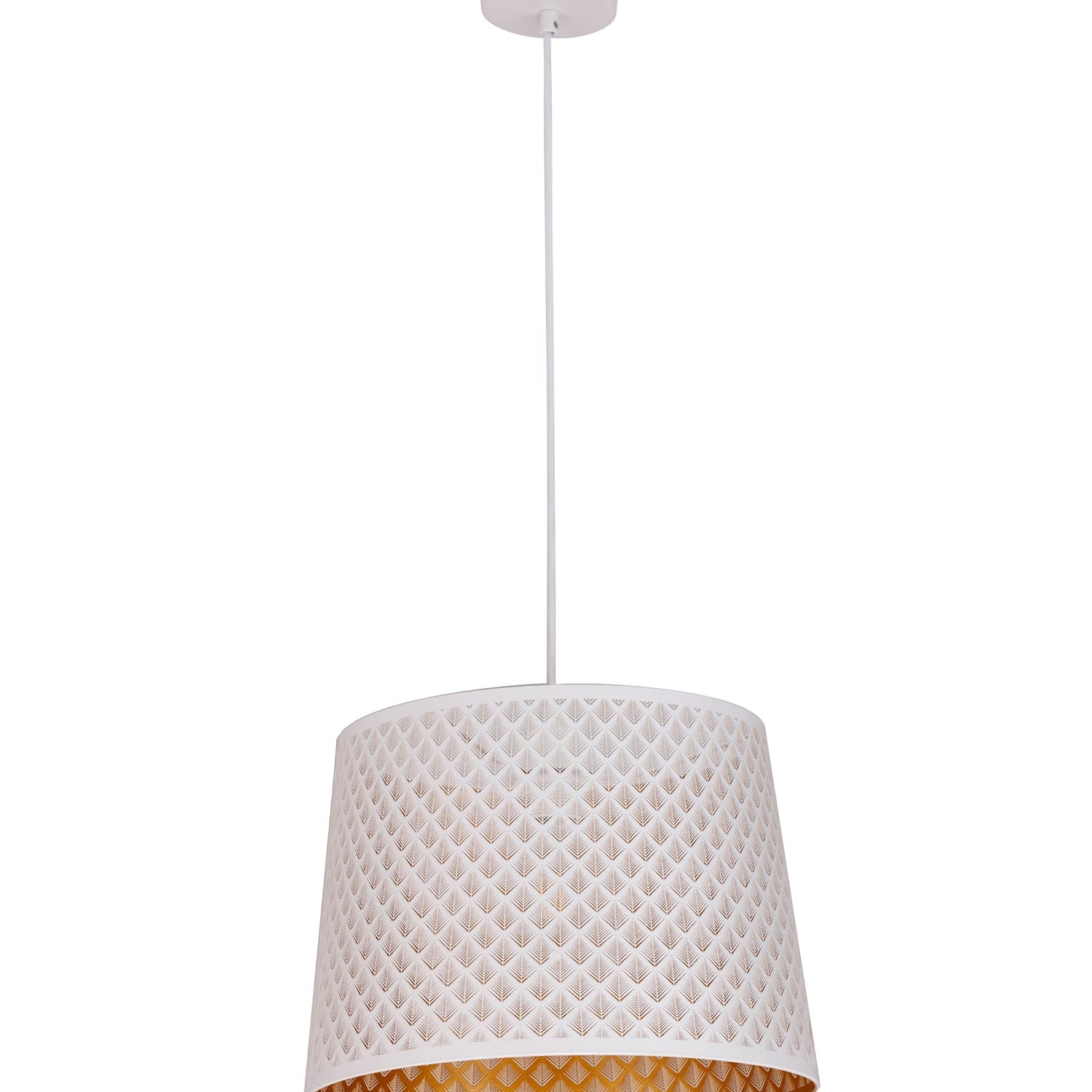 PENSHADE: Interior Slanted with Geometry Pattern Laser Cut Pendant Lights (Black/ White)