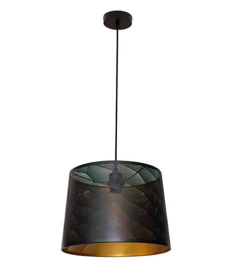 PENSHADE: Interior Slanted with Honeycomb Pattern Laser Cut Pendant Lights (Black/ White)