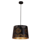 PENSHADE: Interior Slanted with Starburst Tower Pattern Laser Cut Pendant Lights (Black/ White)