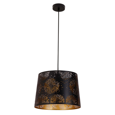 PENSHADE: Interior Slanted with Starburst Tower Pattern Laser Cut Pendant Lights (Black/ White)