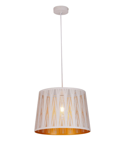 PENSHADE: Interior Slanted with Vector Pattern Laser Cut Pendant Lights (Black/ White)