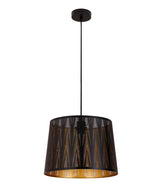 PENSHADE: Interior Slanted with Vector Pattern Laser Cut Pendant Lights (Black/ White)