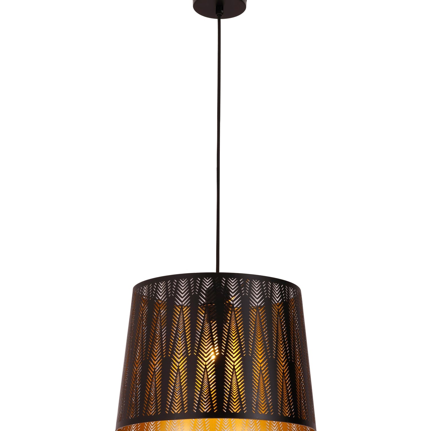 PENSHADE: Interior Slanted with Vector Pattern Laser Cut Pendant Lights (Black/ White)