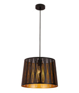 PENSHADE: Interior Slanted with Vector Pattern Laser Cut Pendant Lights (Black/ White)