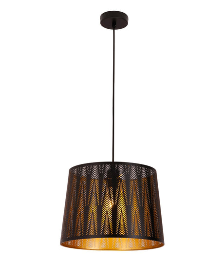 PENSHADE: Interior Slanted with Vector Pattern Laser Cut Pendant Lights (Black/ White)