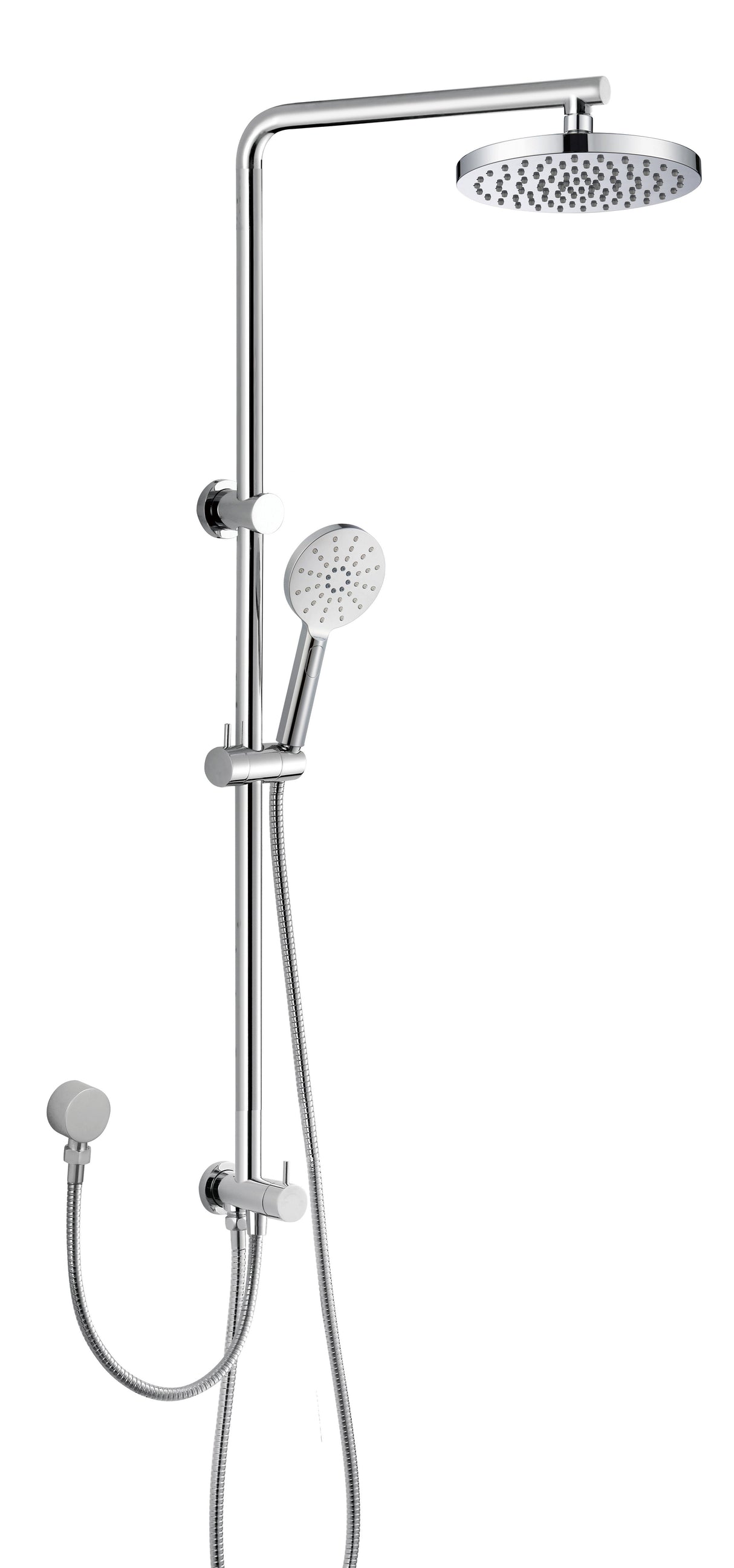Cora Multi-function Shower Set Two Hoses 200 mm (Chrome)