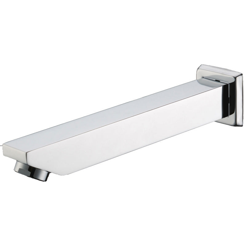 Yale Square Bath Spout 160mm - Chrome