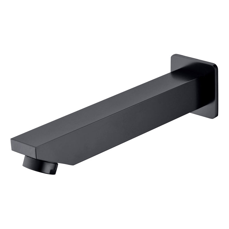 Yale Square Bath Spout 160mm - Matte Black