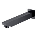 Yale Square Bath Spout 160mm - Matte Black