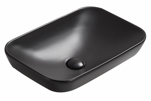 POSEIDON Matte Black Insert Basin (Rectangle: 515x340x155)