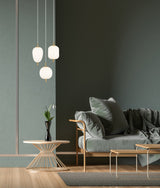 PINO: Interior Opal Matte / Smokey Black Mirror Finish Glass Pendant Lights