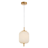 PINO: Interior Opal Matte / Smokey Black Mirror Finish Jar Pendant Lights