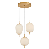 PINO: Interior Opal Matte / Smokey Black Mirror Finish Multiple Pendant Lights