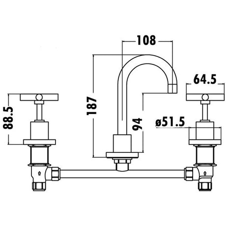 Basin Set - Chrome