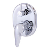 Ruby Wall Mixer with Diverter (Chrome)