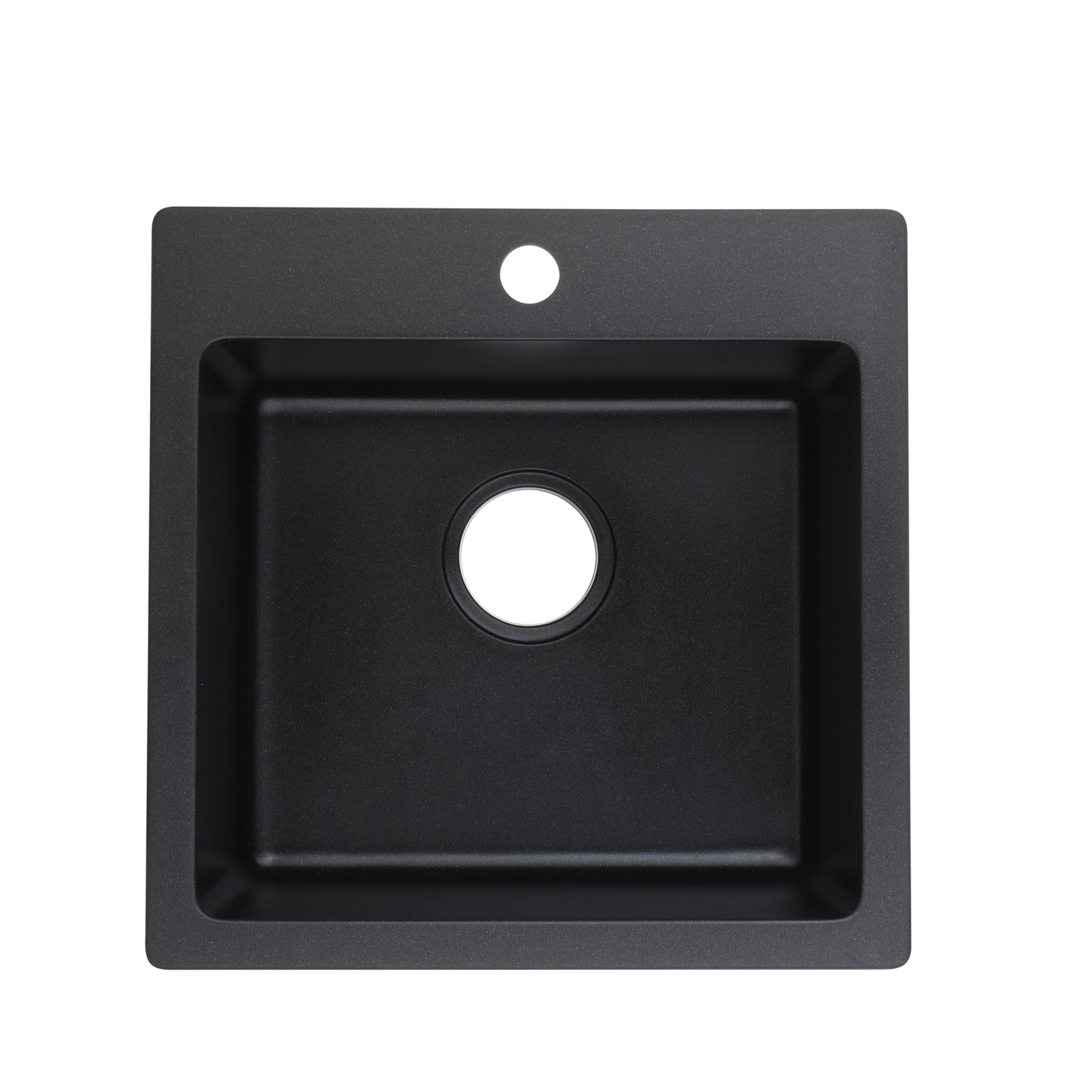 POS Quartz Top-mount Laundry Tub 590x520x230 (Matte Black)