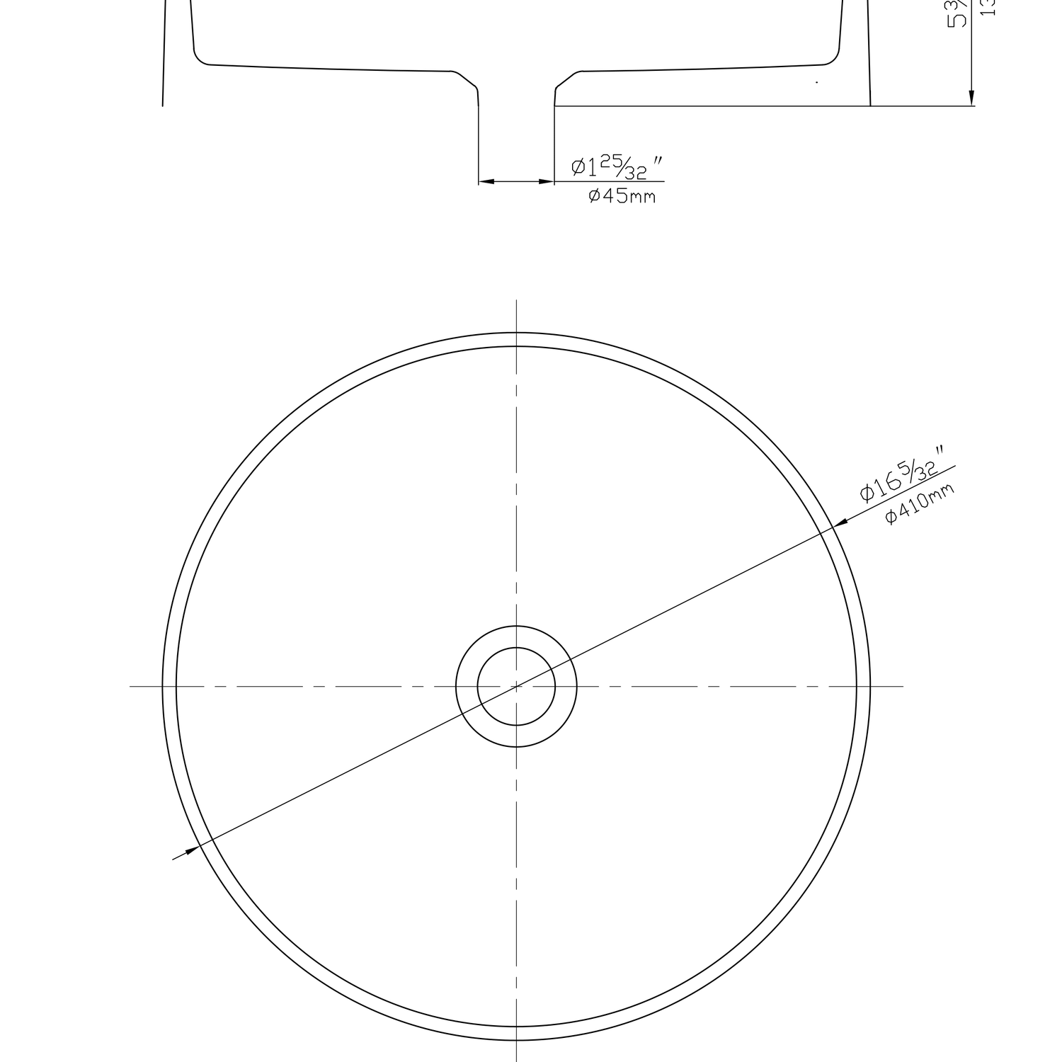 POS Round Quartz Undermount Kitchen Sink 410x410x210 (Matte Black)