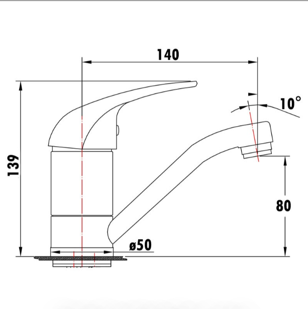 Mina Swivel Basin Mixer (Chrome)