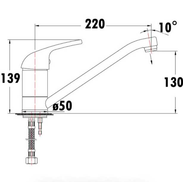 Mina Sink Mixer (Chrome)