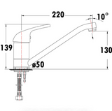 Mina Sink Mixer (Chrome)