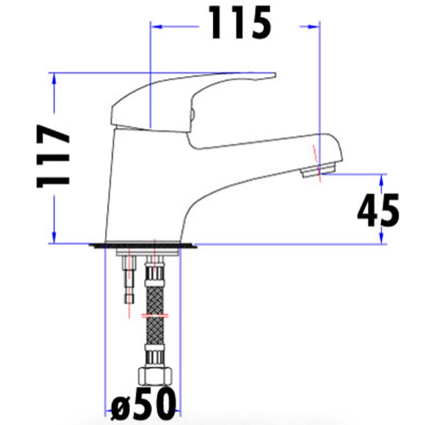 Mina Basin Mixer (Chrome)
