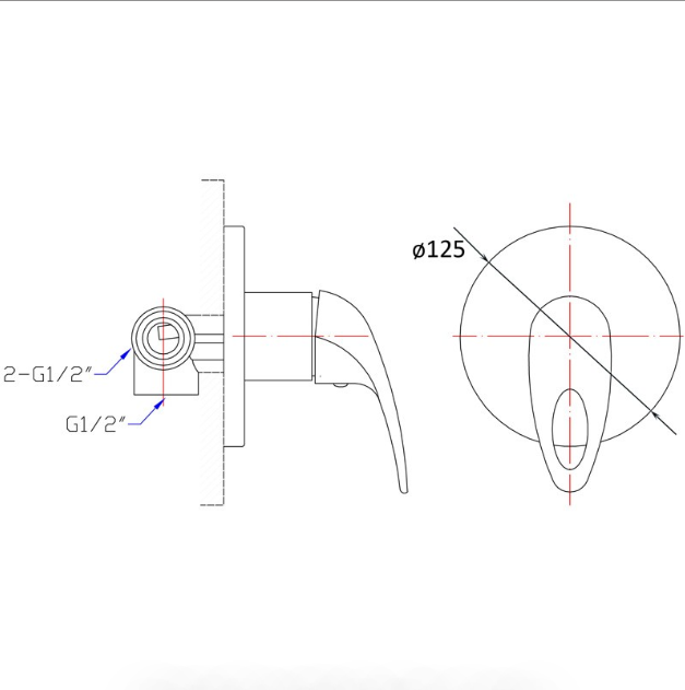 Mina Wall Mixer (Chrome)