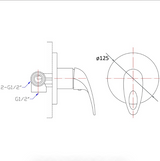 Mina Wall Mixer (Chrome)